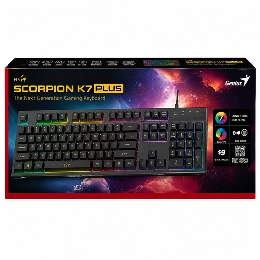 [TN] GENIUS Teclado Gaming Alambrico K7 PLUS (Anti-Ghosting)