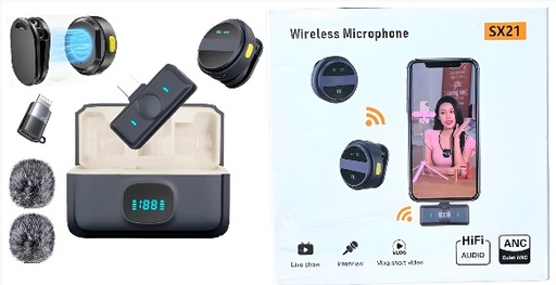 [TN] Microfono de Solapa Inalambrico SX21-2