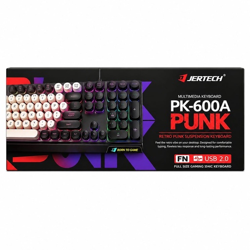 [TN] JERTECH Teclado Alambrico USB DK60O PUNK (Retroiluminado)