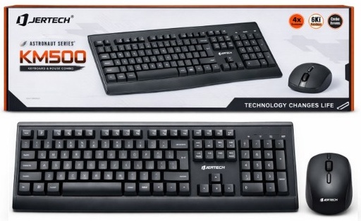 [TN] Combo BUSINESS OFFICE KM500 Teclado y Mouse Inalambrico USB JERTECH 