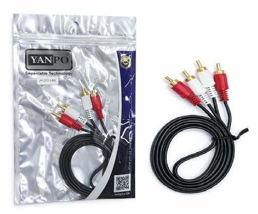 [TN] CABLE AUXILIAR 2X2 NEGRO 1.5M