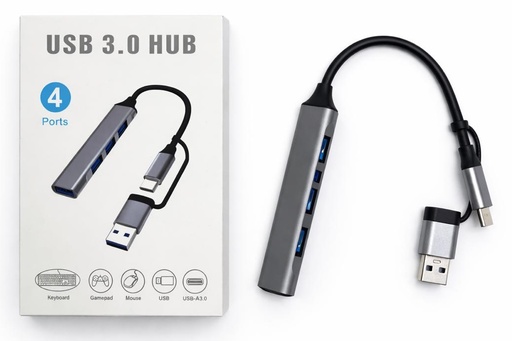 [TN] HUB METALICO USB DUAL X4