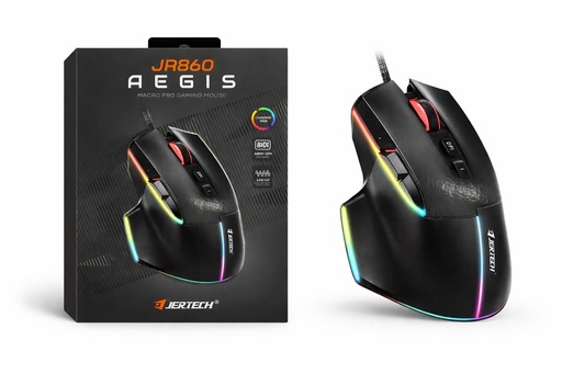 [TN] Mouse Gaming JERTECH JR860 AEGIS USB Alámbrico 1200-4800 DPI