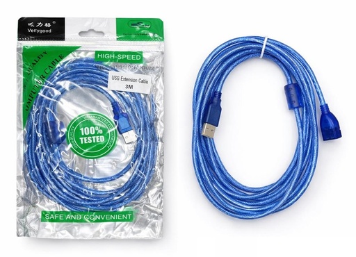 [TN] CABLE EXTENSION USB 3.0M AZUL