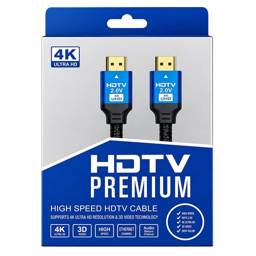 [TN] Cable HDMI 4K 1.5m Encauchetado V2.0 (ARC)