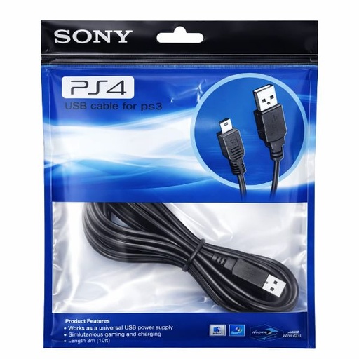 [TN] Cable de Carga P/Control PS4