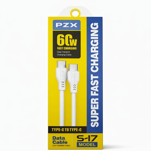 [TN] PZX Cable S17 Siliconado 60W de 1m Tipo C-C